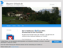 Tablet Screenshot of bayern--urlaub.de